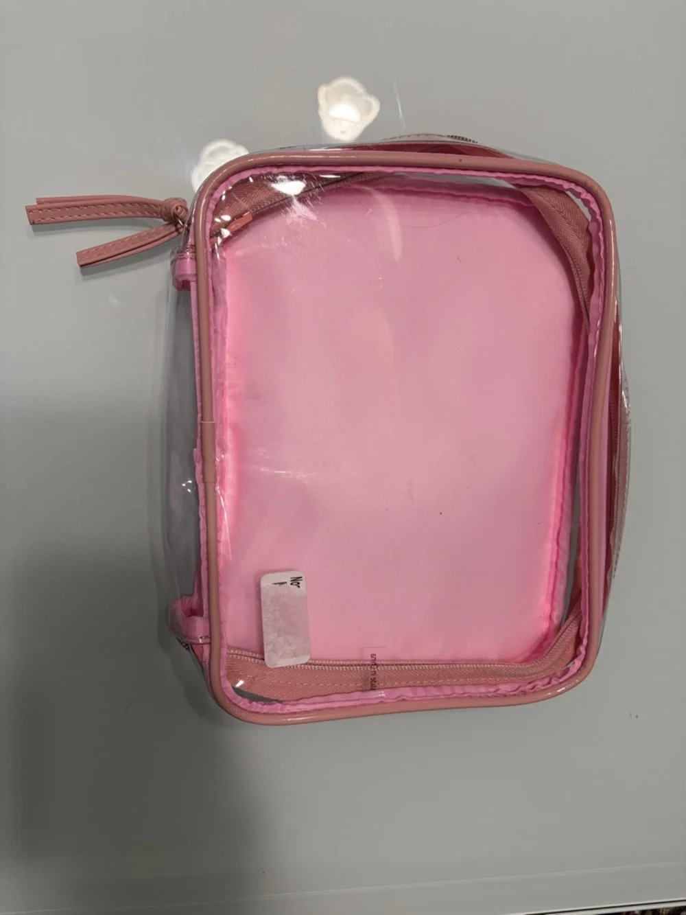 Anastasia Blush Pink Glossy Cosmetic Pouch